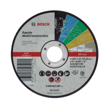 Bosch VÁGÓTÁRCSA 115X1.0X22.23MM RAPIDO MULTICONSTRACTION csiszolókorong és vágókorong