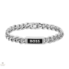 Boss Kassy Emblem férfi karkötő 19 cm - HBJ1580679M