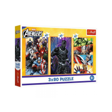 Bosszúállók akciódús napja 3x80db-os puzzle - Trefl puzzle, kirakós