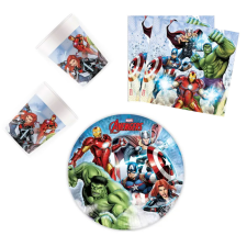 Bosszúállók Avengers Infinity Stones, Bosszúállók party szett 36 db-os 23 cm-es tányérral party kellék