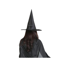 Boszorkány kalap halloween jelmez fekete jelmez