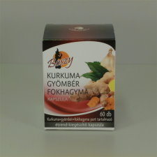 Boszy kurkuma-gyömbér-fokhagyma por kapszula 60 db gyógyhatású készítmény