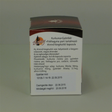  Boszy kurkuma-gyömbér-fokhagyma por kapszula 60 db gyógyhatású készítmény