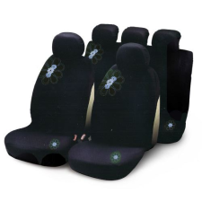 Bottari 2929017 My Spring Flower 9 részes üléshuzat szett fekete-kék (2929017) autóalkatrész