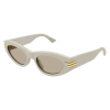 Bottega Veneta BV1189S 007 WHITE BROWN napszemüveg