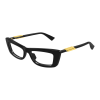 Bottega Veneta BV1449O 006 BLACK DEMO LENS szemüveg
