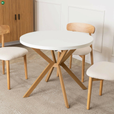  Bővíthető Étkezőasztal Fehér/Tölgy Színben. DORIAN 80-160 cm bútor