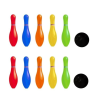  Bowling szett 10 színes bowling bábuval és 2 golyóval, 3 éves korig +
