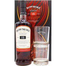Bowmore 15 éves 0,7l 43% + 2 pohár DD whisky