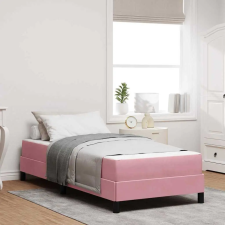  Boxrugós ágy matracmal Rózsaszín 90 x 210 cm szövet ágy és ágykellék