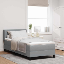  Boxspring ágy matraccal matracmal Világosszürke 100 x 200 cm ágy és ágykellék