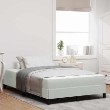  Boxspring ágy matraccal Világosszürke 120 x 190 cm Bársony ágy és ágykellék