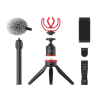 Boya BY-VG330 Okostelefon állvány (Tripod) + Mikrofon - Fekete