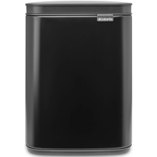 Brabantia Bo Waste Bin acél szemetes felnyitható fedéllel, fali/álló - matt fekete 4L szemetes