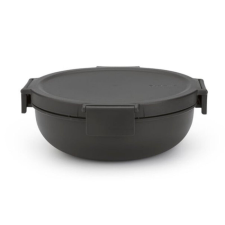 Brabantia Make&Take salátatál 1006302, 1,3 l, légmentes, BPA mentes, sötétszürke papírárú, csomagoló és tárolóeszköz