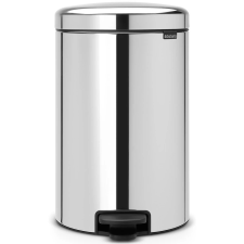 Brabantia NewIcon acél pedálos szemetes - rozsdamentes acél, fényes 20L szemetes