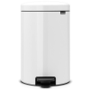 Brabantia NewIcon pedálos szemetes, 20 l, fehér