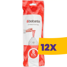 Brabantia PerfectFit szemeteszsák, B méret, 5-7L, 20 db/tek (Karton - 12 tekercs) tisztító- és takarítószer, higiénia