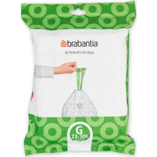 Brabantia PerfectFit szemeteszsák, G méret, 23-30L, visszazárható adagoló csomag, 40 db/csg tisztító- és takarítószer, higiénia
