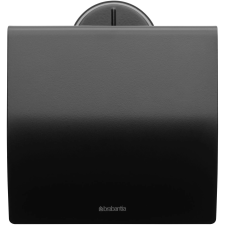 Brabantia Profile fali kistekercses WC-papír tartó fedővel acél fekete - 483400 fürdőszoba kiegészítő