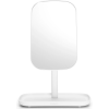 Brabantia ReNew Mirror with Storage Tray álló piperetükör alsó kozmetikai tálcával szilikon betéttel 360°-ban állítható üveg tükörrel sötét szürke - 280726