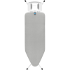 Brabantia Solid Steam Iron Rest vasalódeszka 1240x450mm - C méret. fix vasalótámasz. D=22mm fehér váz. metalizált szürke huzat - 238864