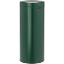 Brabantia Touch Bin New acél nyomófedeles szemetes - fenyőzöld 30L szemetes