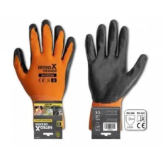 Bradas Nitrox Orange védőkesztyű nitril 10