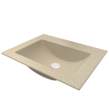 Brado PRIMO gránit mosdókagyló bézs színben, beépíthető szaniter