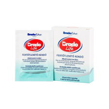 Bradolife Fertőtlenítő törlőkendő BRADOLIFE 1-vel csomagolt 5db/dob tisztító- és takarítószer, higiénia