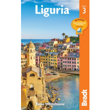 Bradt Travel Guides Liguria útikönyv Ligúr útikönyv Liguria Bradt Guide 2019 angol térkép