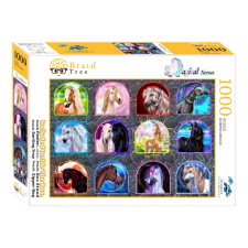 Brain Tree 1000 darabos puzzle - varázslatos lovak puzzle, kirakós