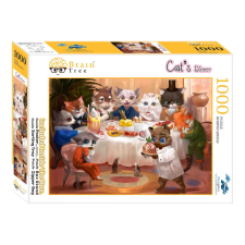 Brain Tree Puzzle Macskavacsora 1000 db puzzle, kirakós