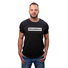 BrainMax férfi csíkos póló - fekete Méret: XL