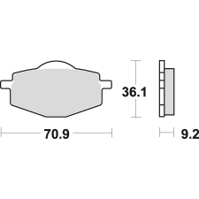 Braking 685SM1 fékbetét, félfémes Braking Futómű és fék alkatrész Fékbetét (tárcsafék) egyéb motorkerékpár alkatrész