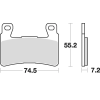Braking 827SM1 fékbetét (fél-fém) Braking Futómű és fék alkatrészek Fékbetétek (tárcsafék)