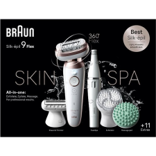 Braun Silk·épil 9 Flex 9-580 3D SkinSpa, Fehér/Arany epilátor