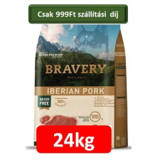  Bravery Iberian Pork Adult Large/Medium Breeds 12+12=24 kg , Ingyenes szállítás kutyaeledel