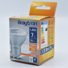 Braytron LED izzó GU10 7W SMD 3000K 220V izzó