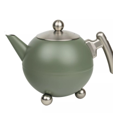 Bredemeijer Bella Duplafalú teáskanna, tartalom: 1,20 liter, magasság: 181 mm, zöld konyhai eszköz