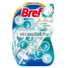 BREF Deluxe Lovely Jasmine WC-frissítő 3x50g tisztító- és takarítószer, higiénia
