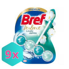 Bref Deluxe, wc illatosító, Lovley Jasmine, 50g KARTON - 9 db illatosító, légfrissítő