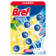  Bref Power Aktiv Lemon WC frissítő 3 x 50 g tisztító- és takarítószer, higiénia
