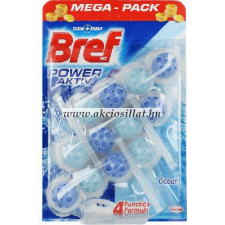 BREF Power Aktiv Ocean WC-frissítő 3x50g tisztító- és takarítószer, higiénia