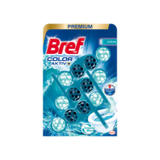 BREF PRÉMIUM WC frissítő 3X50g - Oceán (Color Aktiv) tisztító- és takarítószer, higiénia