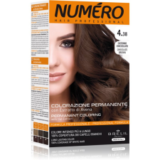Brelil Numéro Permanent Coloring hajfesték árnyalat 4.38 Chocolate Brown 125 ml hajfesték, színező
