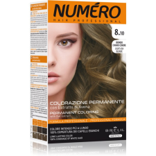 Brelil Numéro Permanent Coloring hajfesték árnyalat 8.10 Light Ash Blonde 125 ml hajfesték, színező