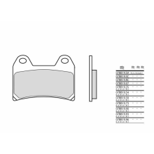 BREMBO Eredeti Szinterelt Fémbetétek - 07BB1990 egyéb motorkerékpár alkatrész
