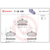 BREMBO fékbetétkészlet, tárcsafék BREMBO P 28 020