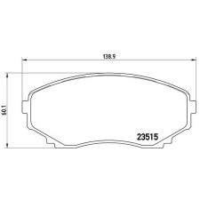 BREMBO fékbetétkészlet, tárcsafék BREMBO P 49 028 autóalkatrész